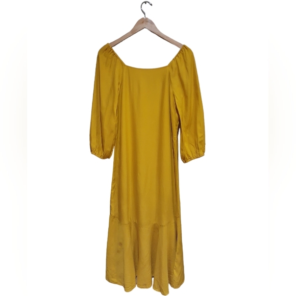 Maeve (Anthropologie) Women's Size 8 Artemis Lucienne Midi Dress in Yellow - Picture 6 of 11